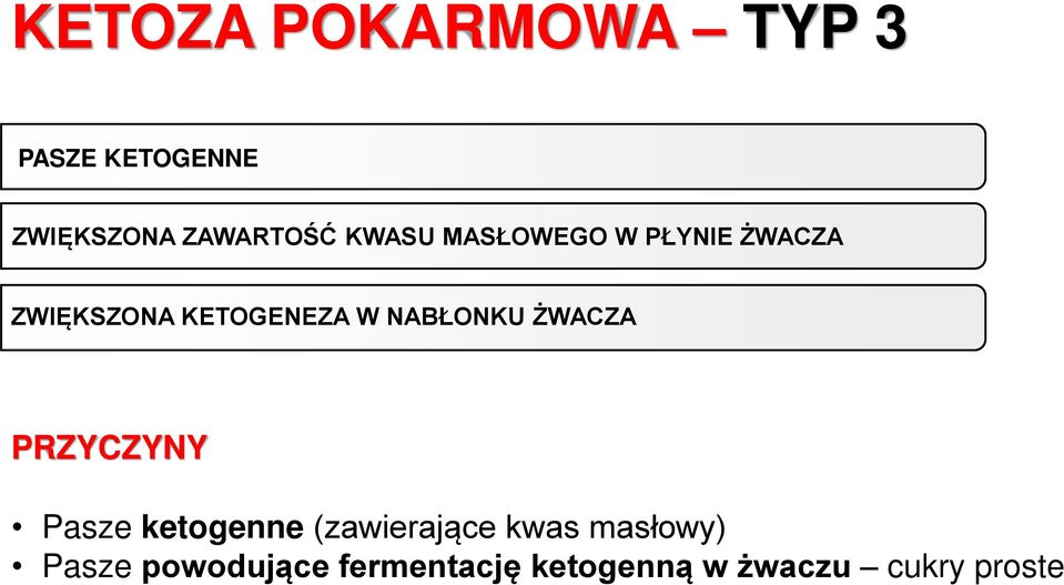 NABŁONKU ŻWACZA PRZYCZYNY Pasze ketogenne (zawierające kwas