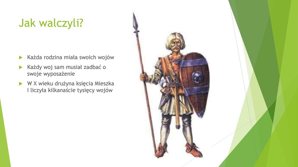 woj sam musiał zadbać o swoje