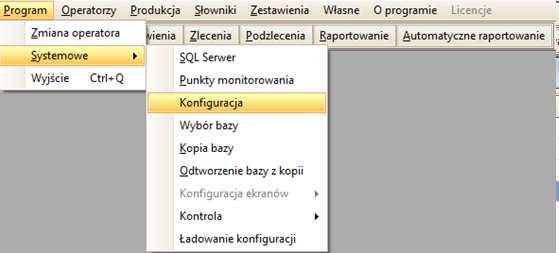 Następnie przechodzimy do konfiguracji programu (rys. 6) Rys. 6. Konfiguracja W zakładce Kolory (rys.