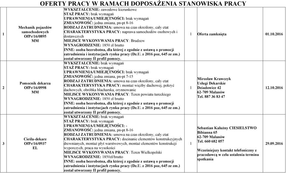 ustawą o promocji zatrudnienia i instytucjach rynku pracy (Dz.U. z 06 poz, 645 ze zm.) został utworzony II profil pomocy.