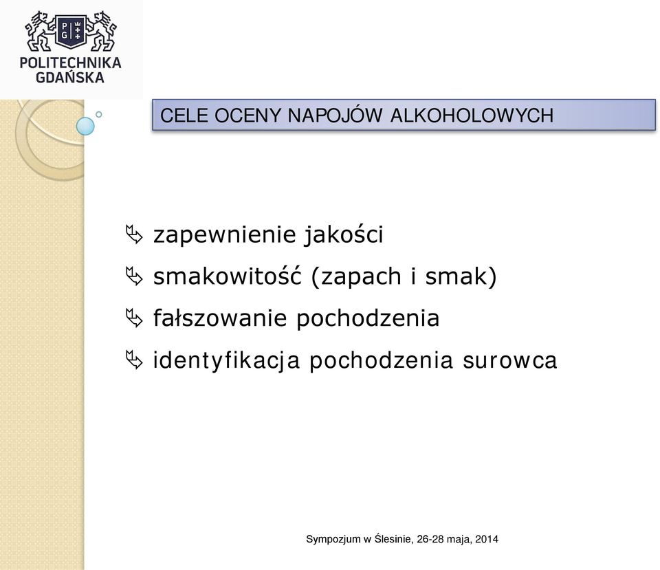 (zapach i smak) fałszowanie