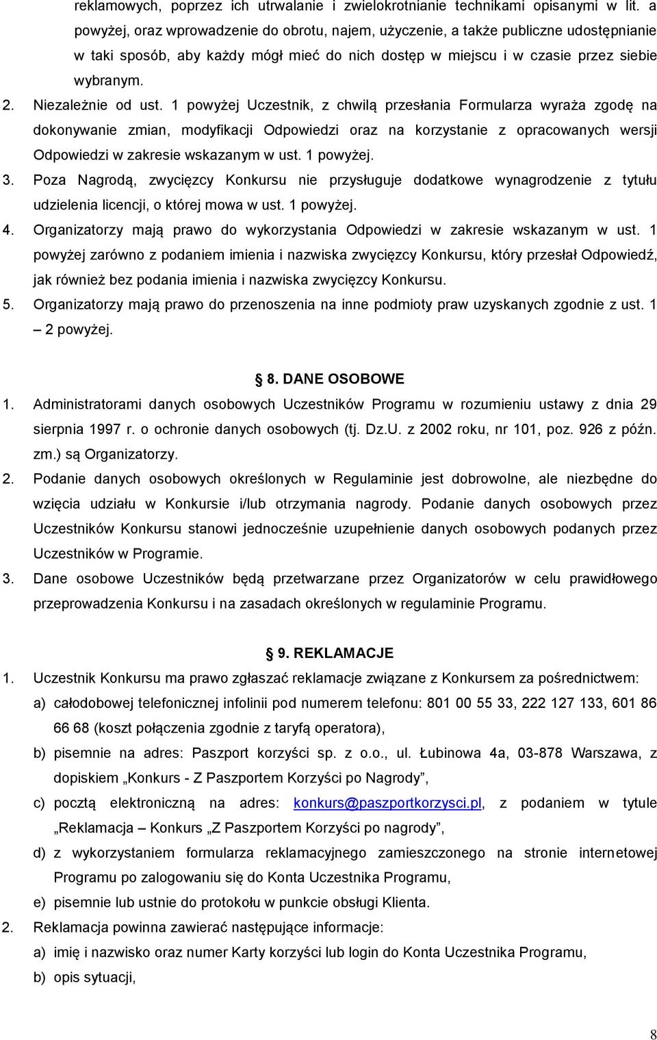 Niezależnie od ust.