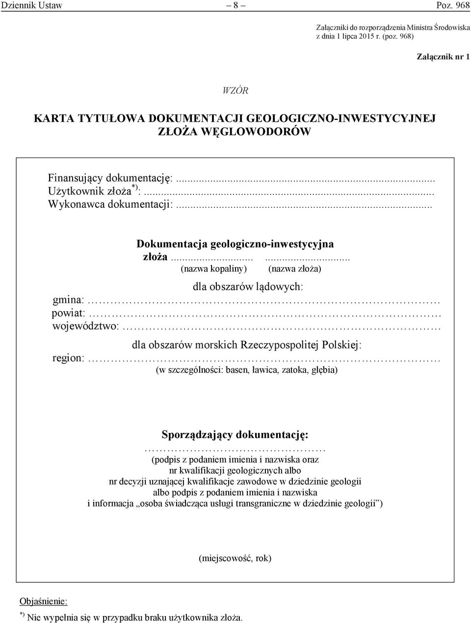 .. Dokumentacja geologiczno-inwestycyjna złoża.