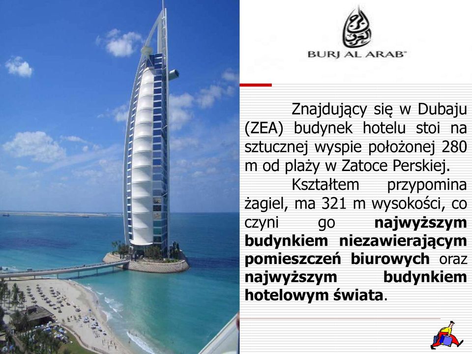 oraz m od plaży w Zatoce Perskiej.