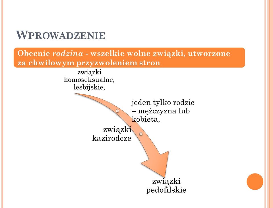 związki homoseksualne, lesbijskie, jeden tylko rodzic