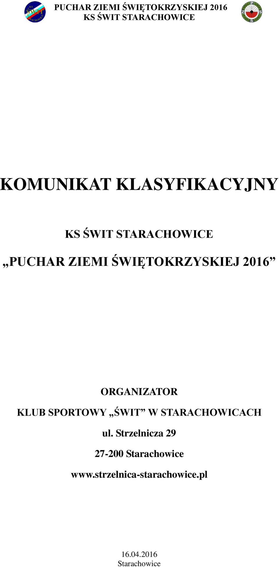 SPORTOWY ŚWIT W STARACHOWICACH ul.