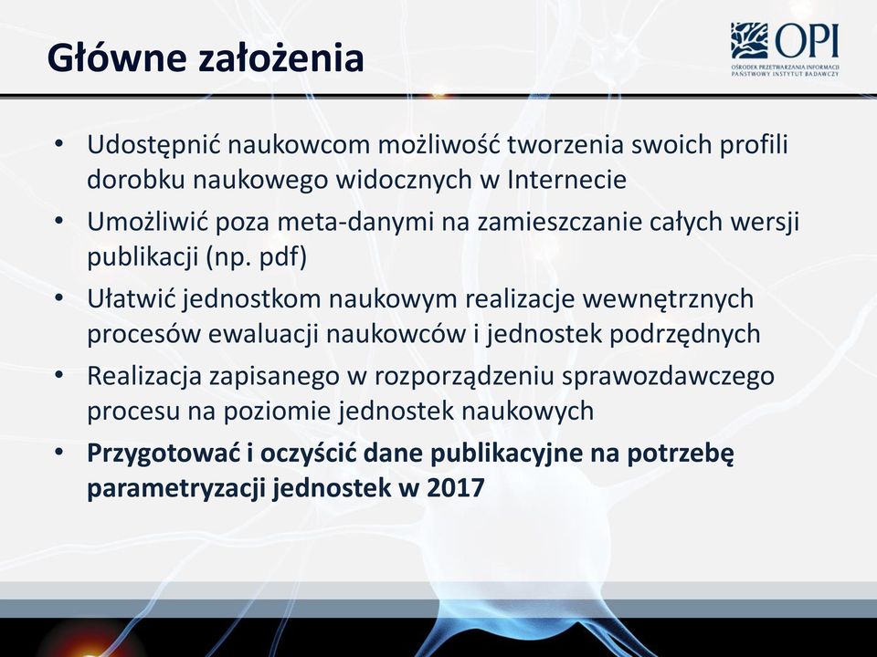 pdf) Ułatwid jednostkom naukowym realizacje wewnętrznych procesów ewaluacji naukowców i jednostek podrzędnych