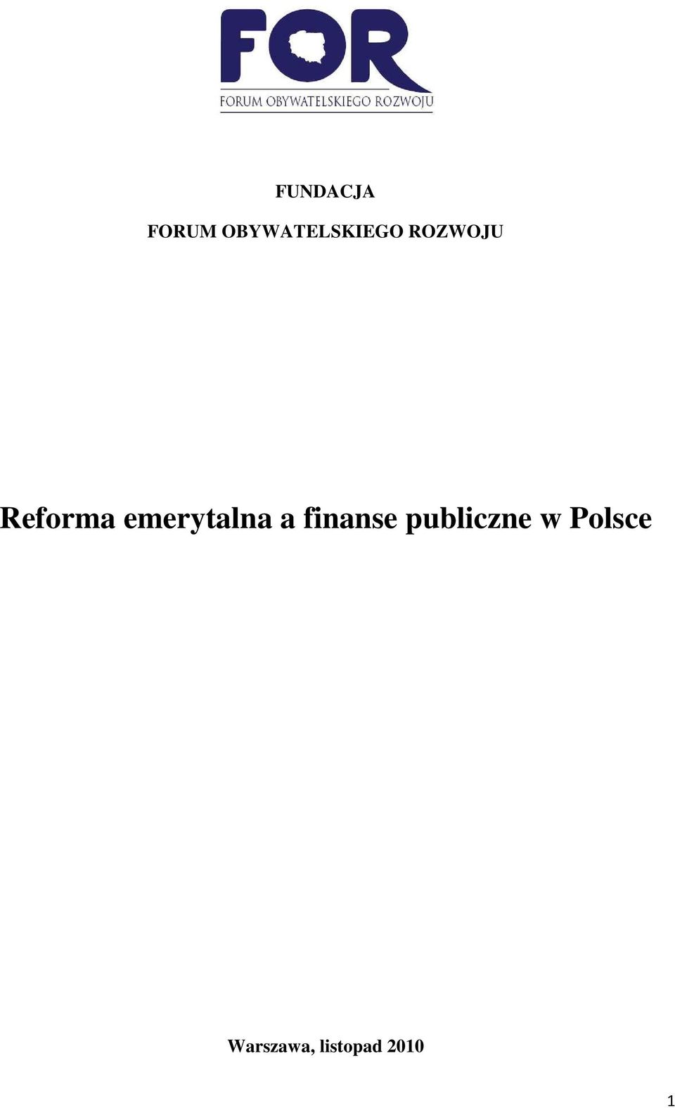 Reforma emerytalna a