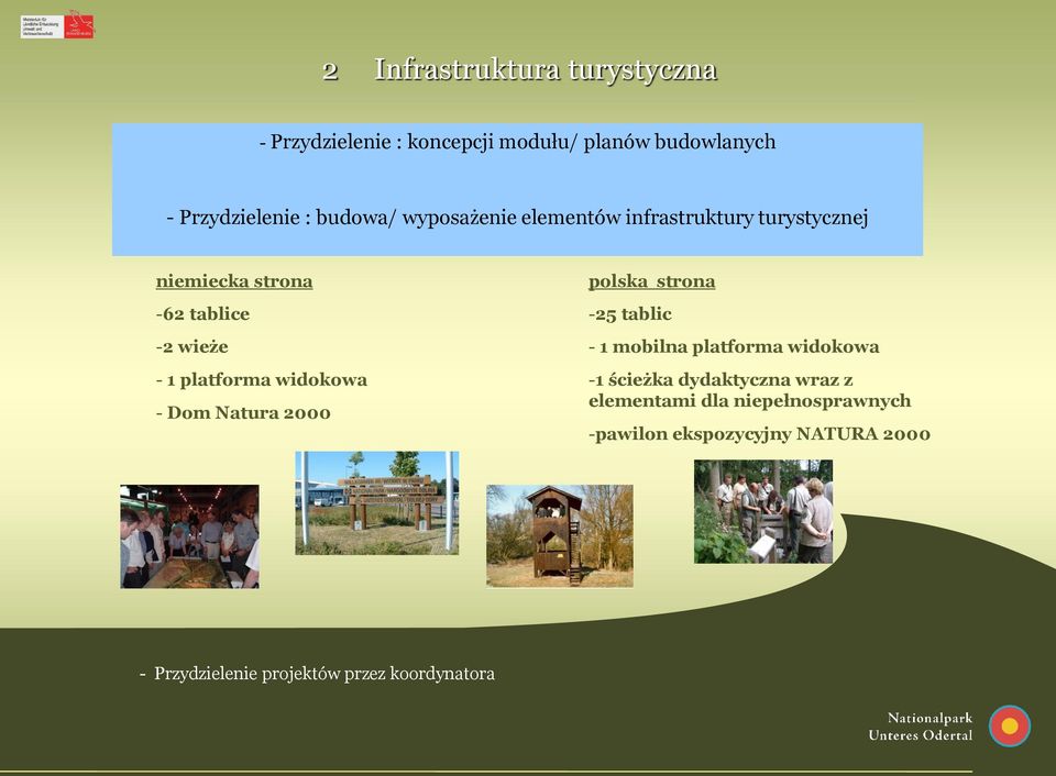 platforma widokowa - Dom Natura 2000 polska strona -25 tablic - 1 mobilna platforma widokowa -1 ścieżka