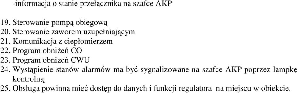 Program obniŝeń CWU 24.