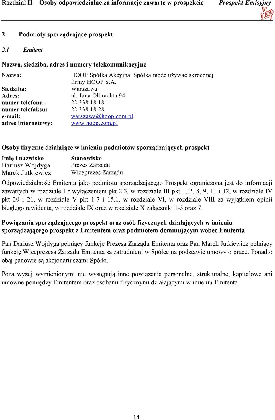 pl adres internetowy: www.hoop.com.