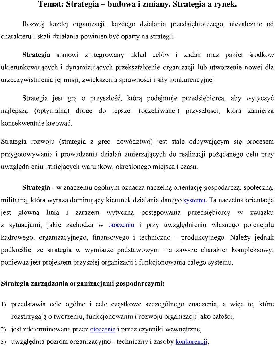 sprawności i siły konkurencyjnej.