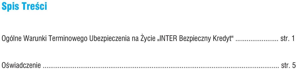 Życie " INTER Bezpieczny