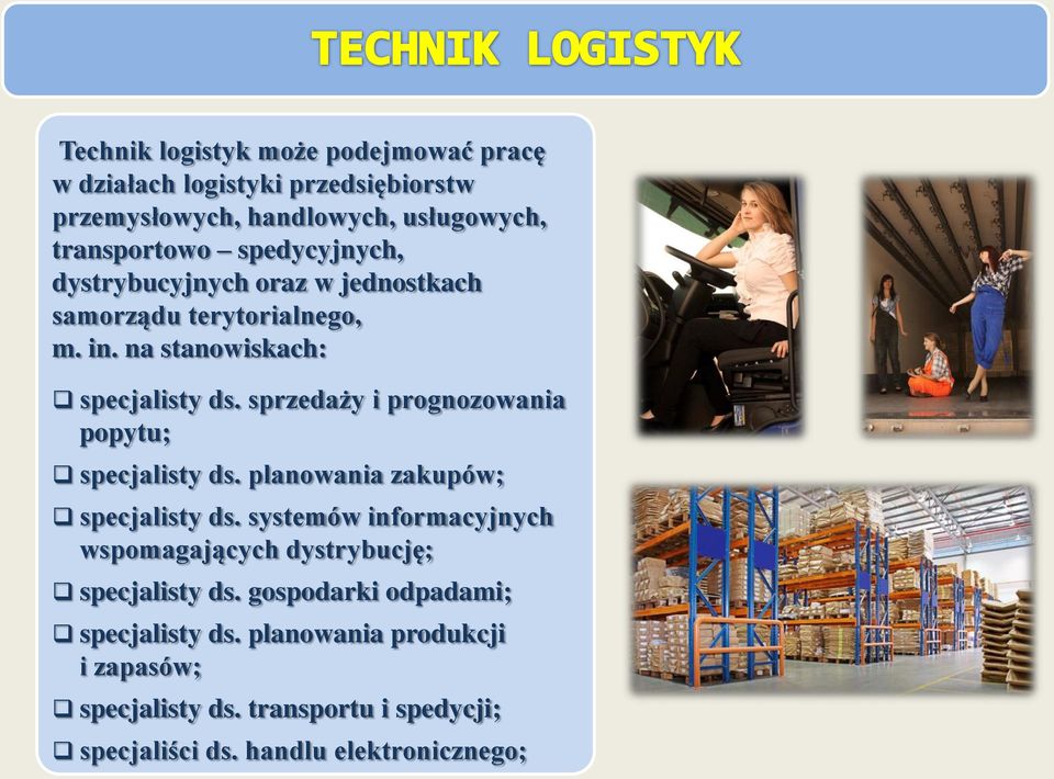 sprzedaży i prognozowania popytu; specjalisty ds. planowania zakupów; specjalisty ds.