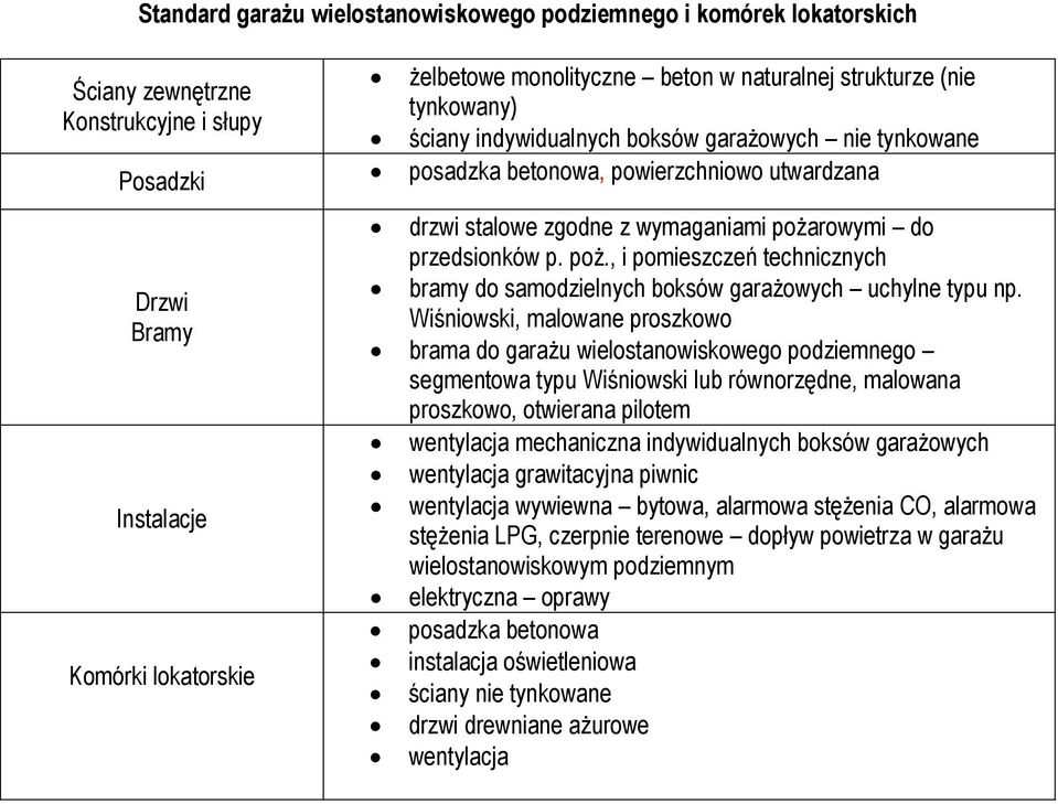 rowymi do przedsionków p. poż., i pomieszczeń technicznych bramy do samodzielnych boksów garażowych uchylne typu np.