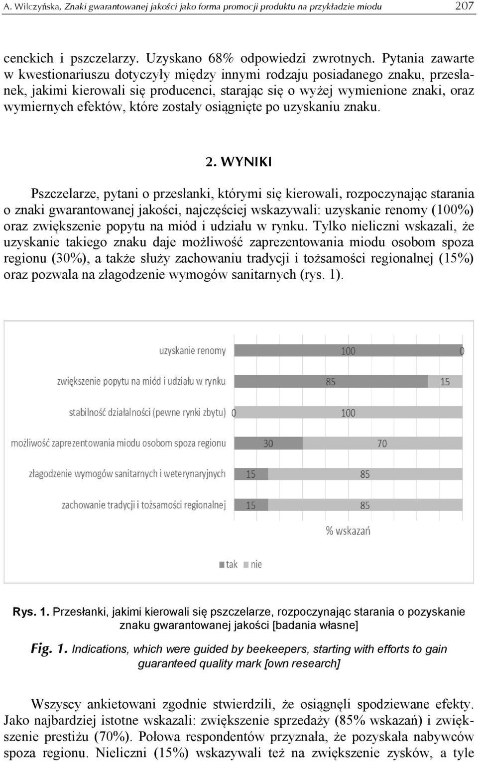 zostały osiągnięte po uzyskaniu znaku. 2.