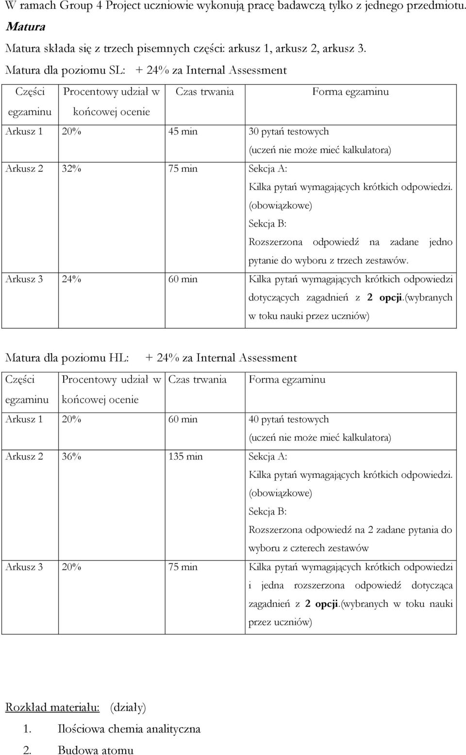 kalkulatora) Arkusz 2 32% 75 min Sekcja A: Kilka pytań wymagających krótkich odpowiedzi. (obowiązkowe) Sekcja B: Rozszerzona odpowiedź na zadane jedno pytanie do wyboru z trzech zestawów.
