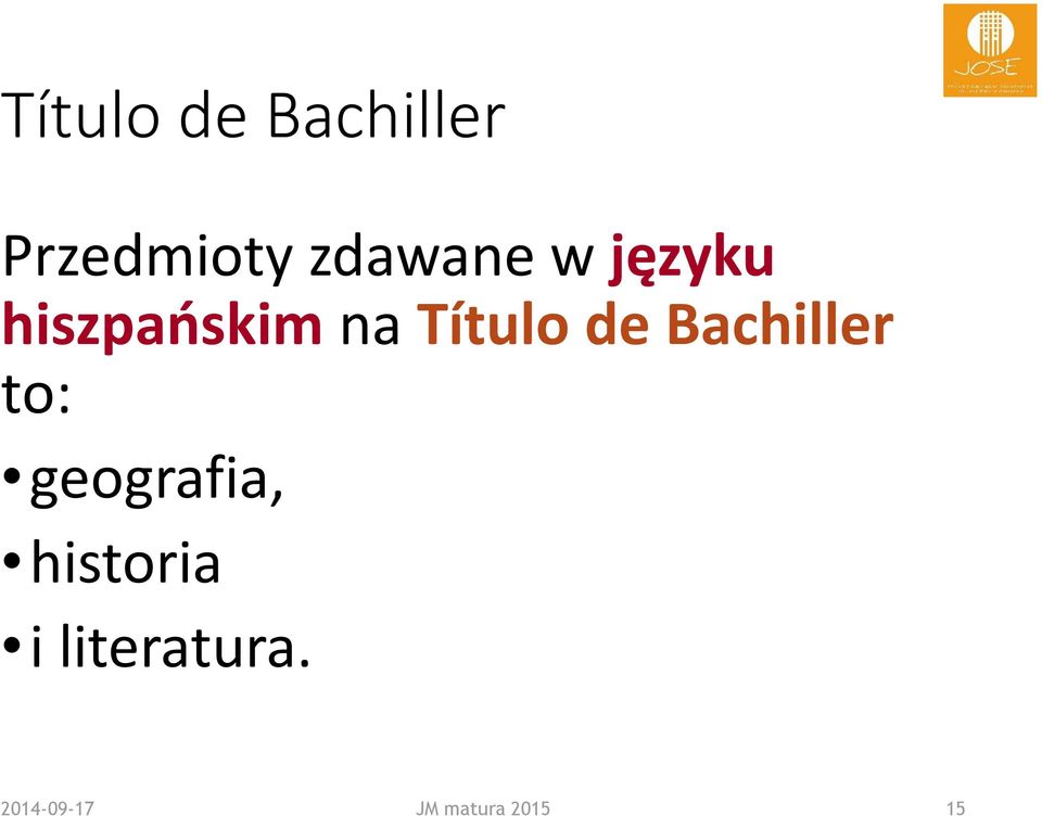 Títulode Bachiller to: geografia,