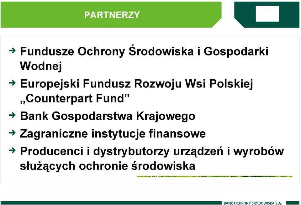 Gospodarstwa Krajowego Zagraniczne instytucje finansowe