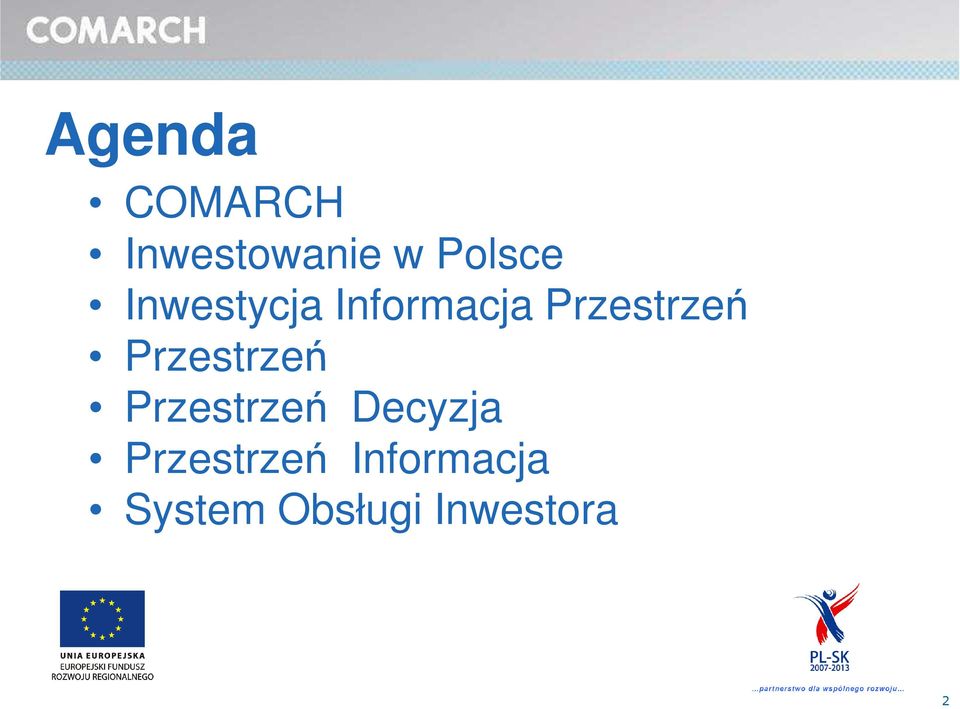 Przestrzeń Przestrzeń Decyzja