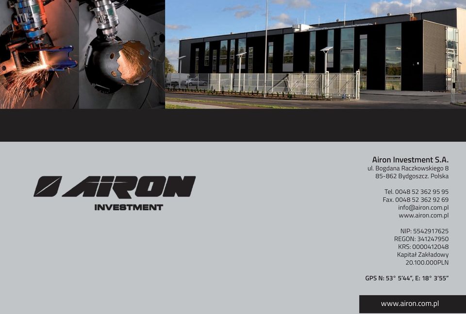 0048 52 362 95 95 Fax. 0048 52 362 92 69 info@airon.com.