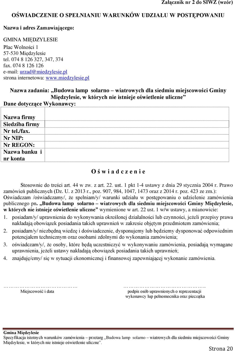 pl strona internetowa: www.miedzylesie.