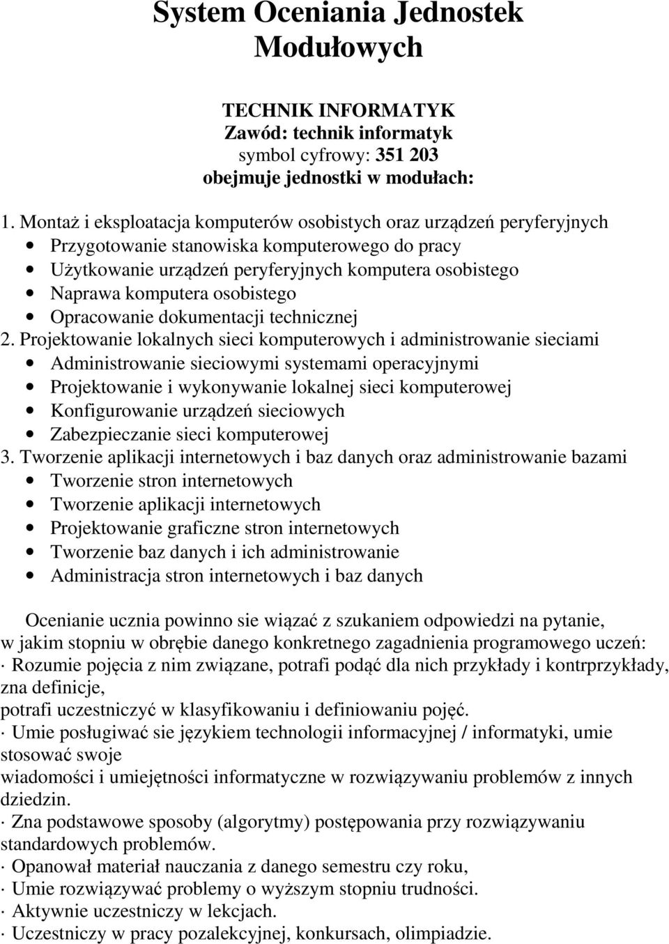 osobistego Opracowanie dokumentacji technicznej 2.