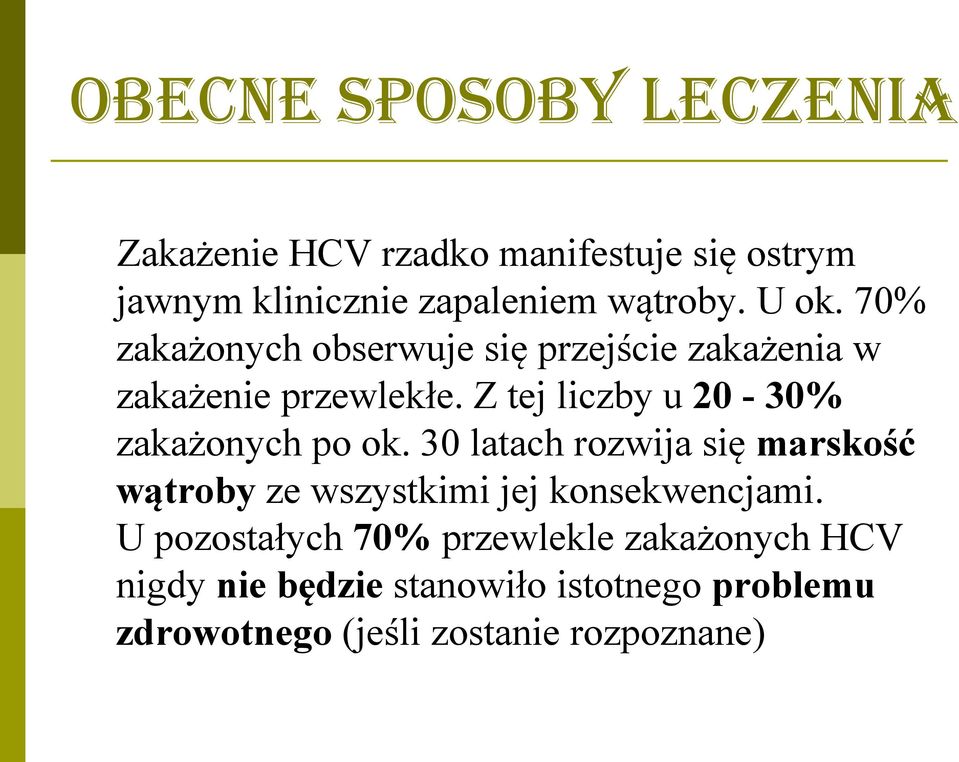 Z tej liczby u 20-30% zakażonych po ok.