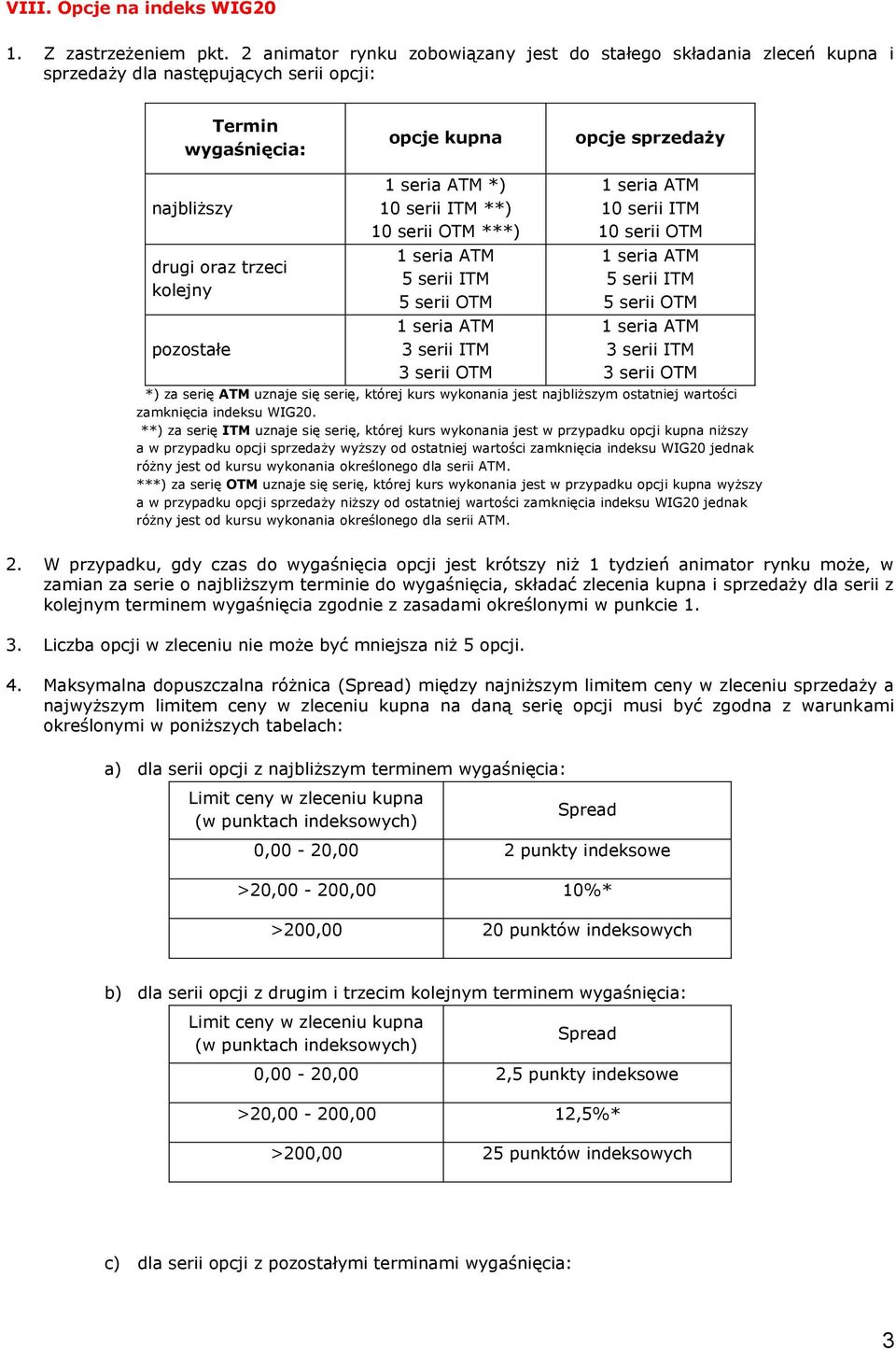 pozostałe *) 10 serii ITM **) 10 serii OTM ***) 5 serii ITM 5 serii OTM 3 serii ITM 3 serii OTM 10 serii ITM 10 serii OTM 5 serii ITM 5 serii OTM 3 serii ITM 3 serii OTM *) za serię ATM uznaje się