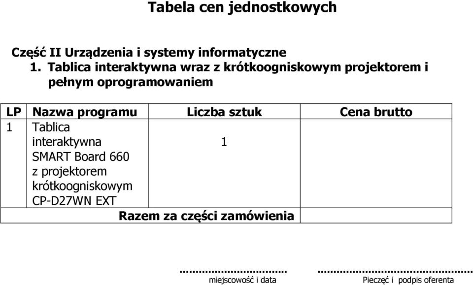 pełnym oprogramowaniem Tablica interaktywna SMART Board