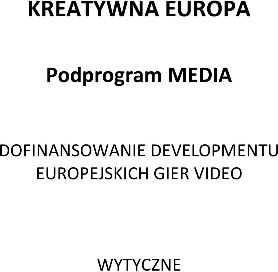 DOFINANSOWANIE