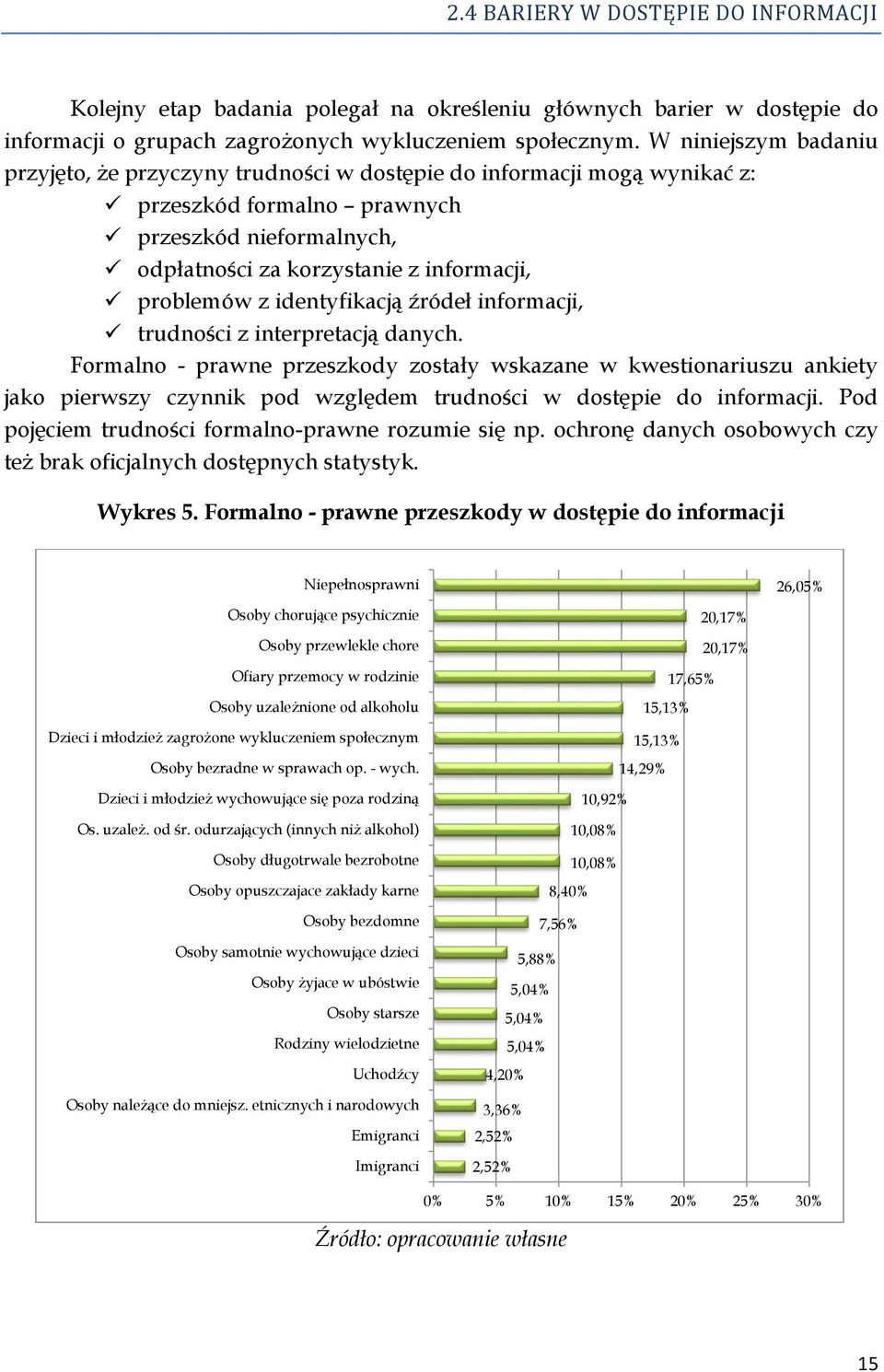 z identyfikacją źródeł informacji, trudności z interpretacją danych.