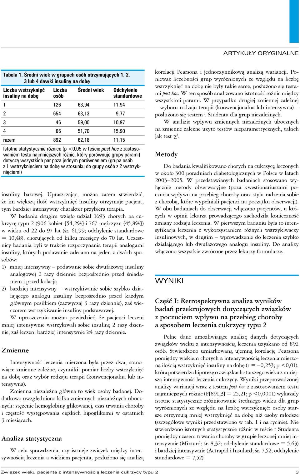 51,70 15,90 razem 892 62,18 11,15 Odchylenie standardowe Istotne statystycznie różnice (p <0,05 w teście post hoc z zastosowaniem testu najmniejszych różnic, który porównuje grupy parami) dotyczą