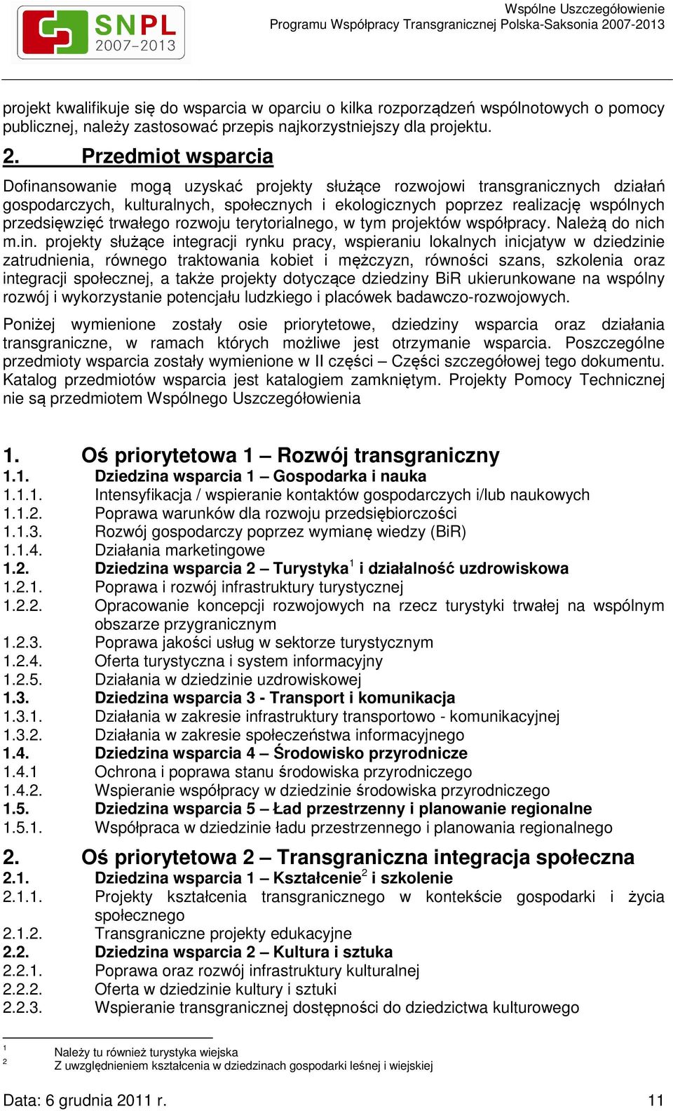 trwałego rozwoju terytorialnego, w tym projektów współpracy. Należą do nich m.in.