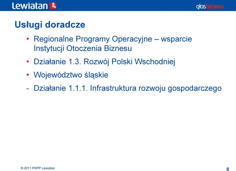 3. Rozwój Polski Wschodniej Województwo śląskie -