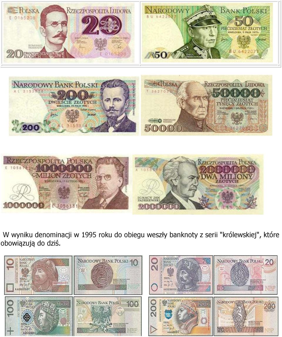 banknoty z serii