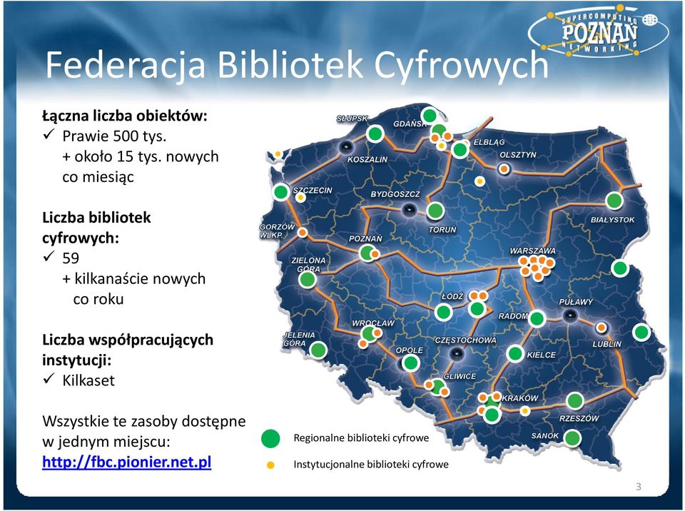 współpracujących instytucji: Kilkaset Wszystkie te zasoby dostępne w jednym miejscu: