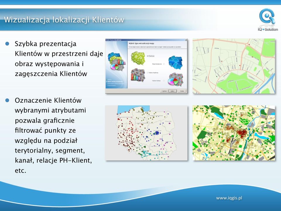 Oznaczenie Klientów wybranymi atrybutami pozwala graficznie