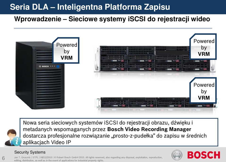 dostarcza profesjonalne rozwiązanie prosto-z-pudełka do zapisu w średnich aplikacjach Video IP 6 Jan T.