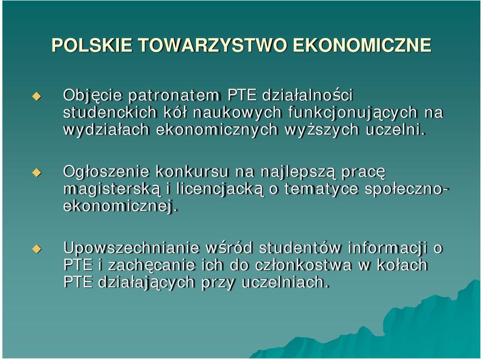 Ogłoszenie konkursu na najlepszą pracę magisterską i licencjacką o tematyce