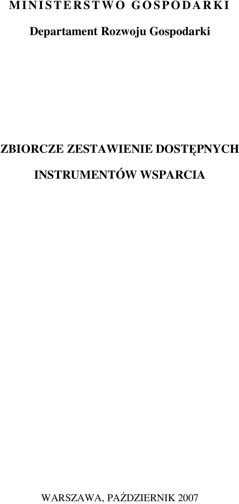 ZBIORCZE ZESTAWIENIE DOSTĘPNYCH