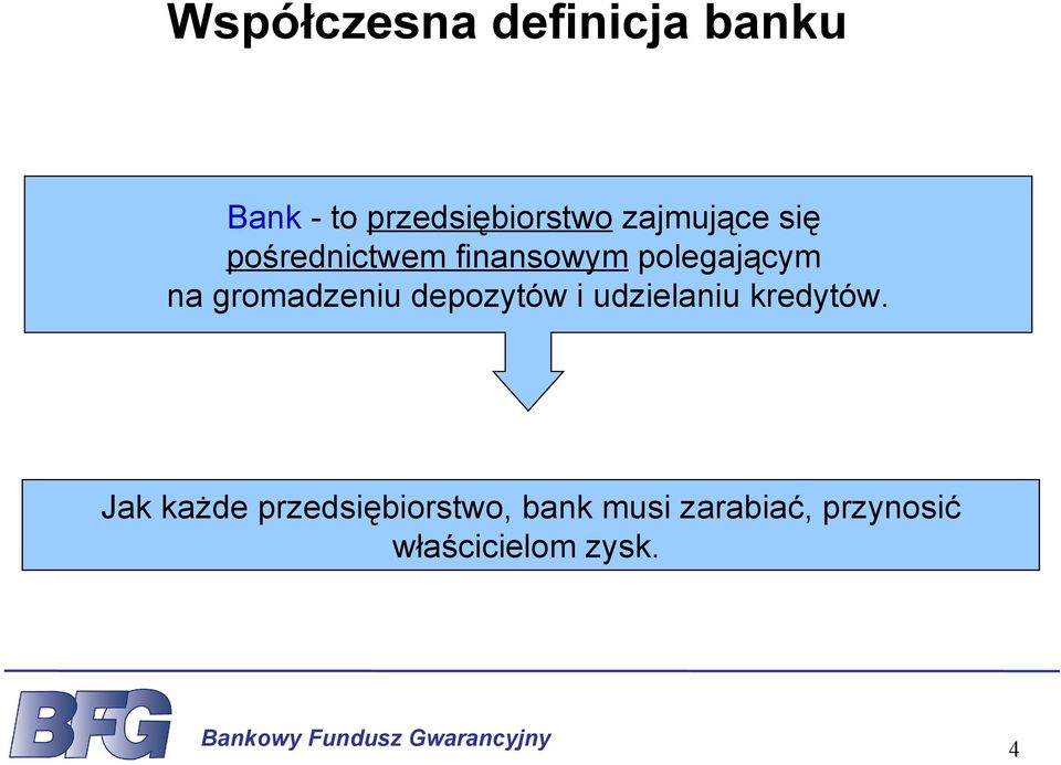 gromadzeniu depozytów i udzielaniu kredytów.