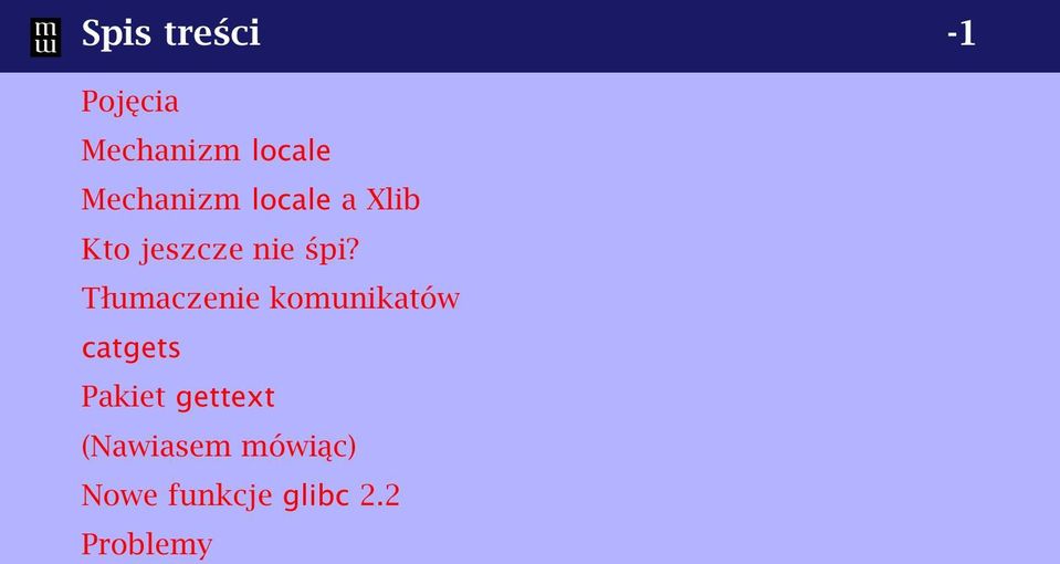 Tłumaczenie komunikatów catgets Pakiet