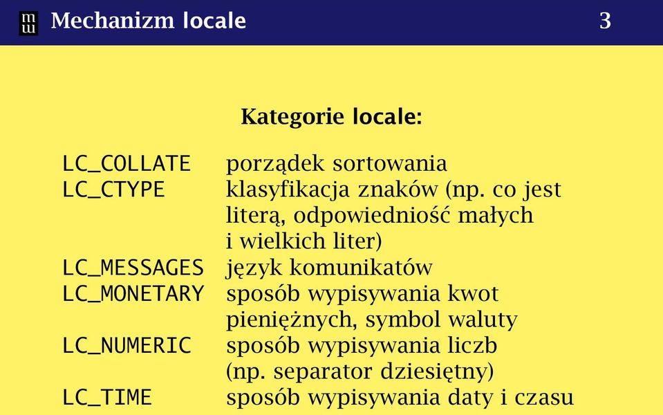 co jest literą, odpowiedniość małych i wielkich liter) język komunikatów sposób