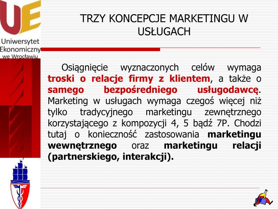 Marketing w usługach wymaga czegoś więcej niż tylko tradycyjnego marketingu zewnętrznego