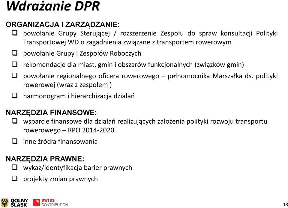 rowerowego pełnomocnika Marszałka ds.