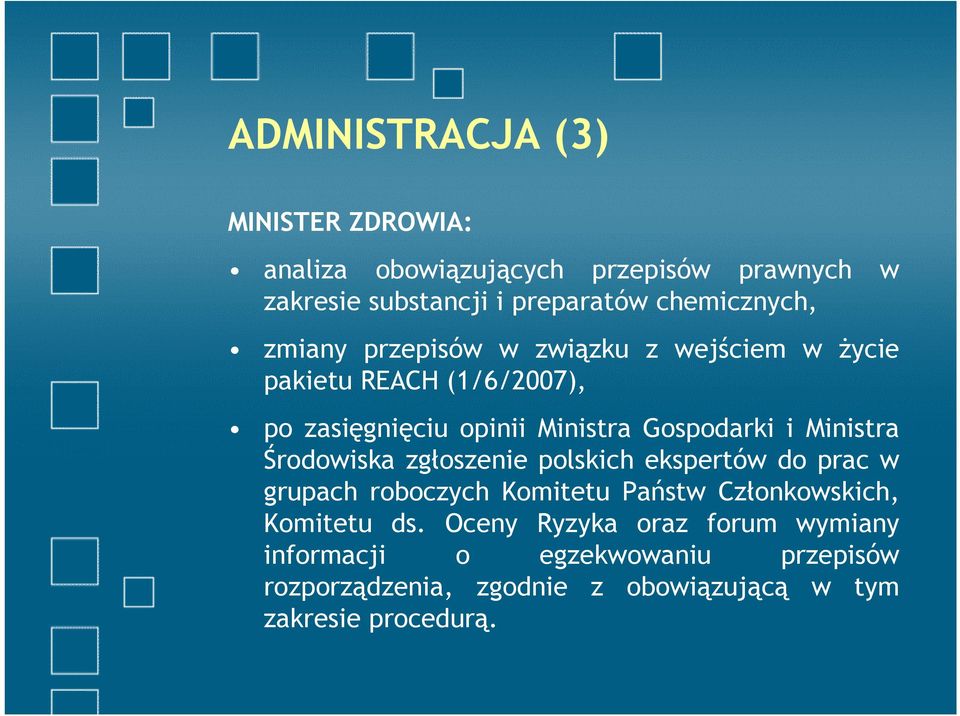 Gospodarki i Ministra Środowiska zgłoszenie polskich ekspertów do prac w grupach roboczych Komitetu Państw Członkowskich,