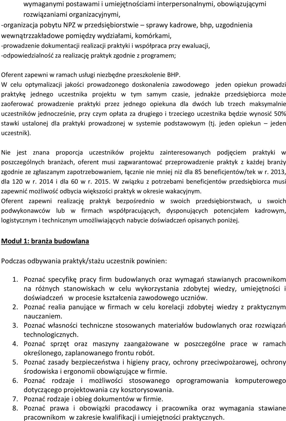 niezbędne przeszkolenie BHP.