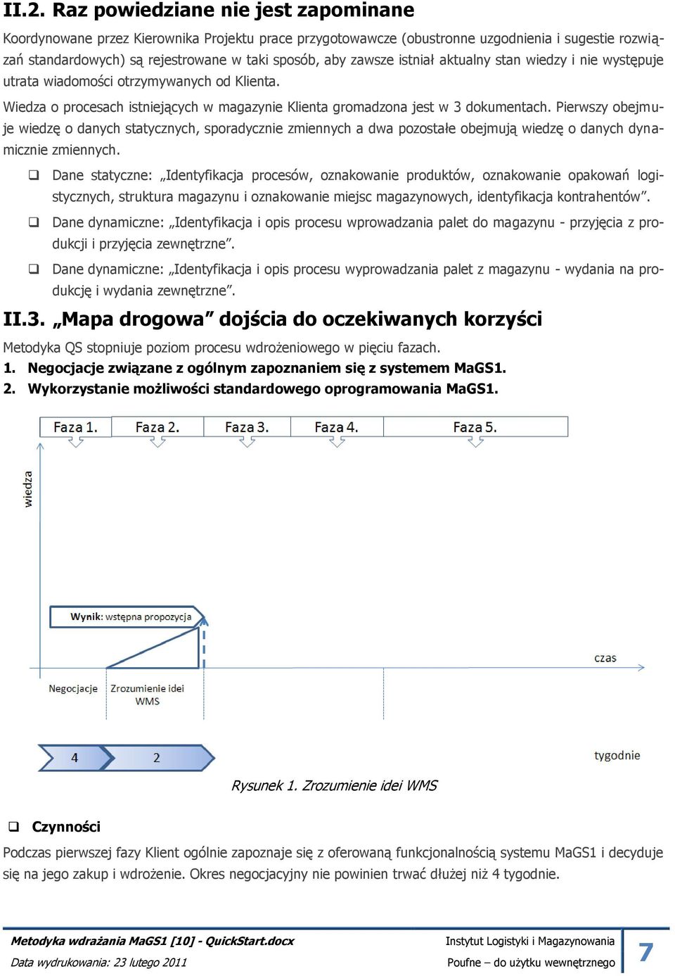 Pierwszy obejmuje wiedzę o danych statycznych, sporadycznie zmiennych a dwa pozostałe obejmują wiedzę o danych dynamicznie zmiennych.