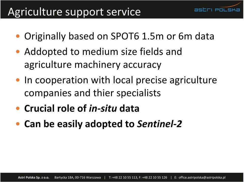 machinery accuracy In cooperation with local precise agriculture